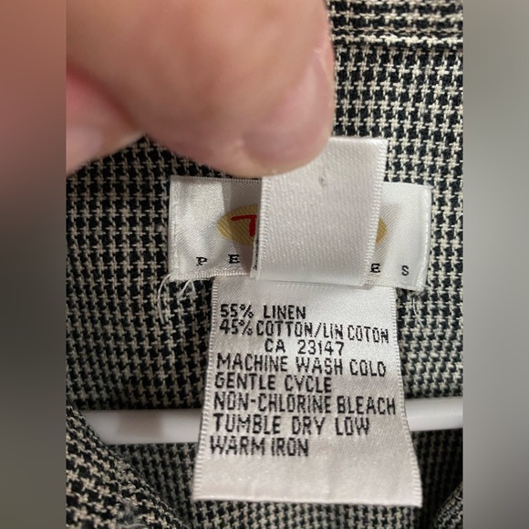 Talbots women’s petite, jacket size M tweed looking, linen blend, good condition - Picture 3 of 5